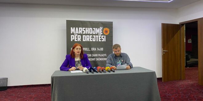 Eliza Hoxha dhe Ismail Tasholli, falënderuan të gjithë ata që kontribuan në realizimin dhe mbarëvajtjen e “Marshit për Drejtësi”