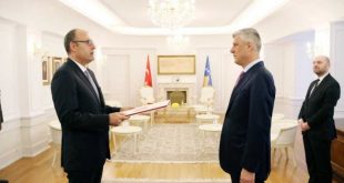 Kryetari i Kosovës, Hashim Thaçi pranon letrat kredenciale nga ambasadori i ri i Turqisë në Prishtinë, Çağrı Sakar