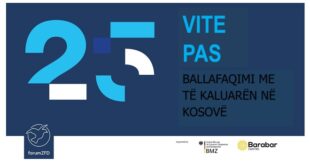 25 VITE PAS: BALLAFAQIMI ME TË KALUARËN NË KOSOVË Prezantim i hulumtimit dhe diskutim publik