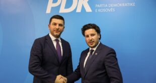 Kryetari i PDK-së, Memli Krasniqi, e ka pritur në takim kryeministrin e Malit të Zi, Dritan Abazoviq