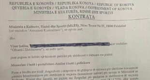 Armend Zemaj, publikoi një dokument ku dëshmohet se ministri i MKRS-së, Hajrulla Çeku paguan një këshilltar 5. 000 euro në muaj