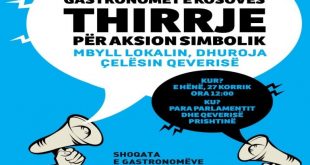 Gastronomët, bizneset dhe zejet i mbyllin sot për një orë lokalet simbolikisht dhe i dorëzojnë çelsat Qeverisë