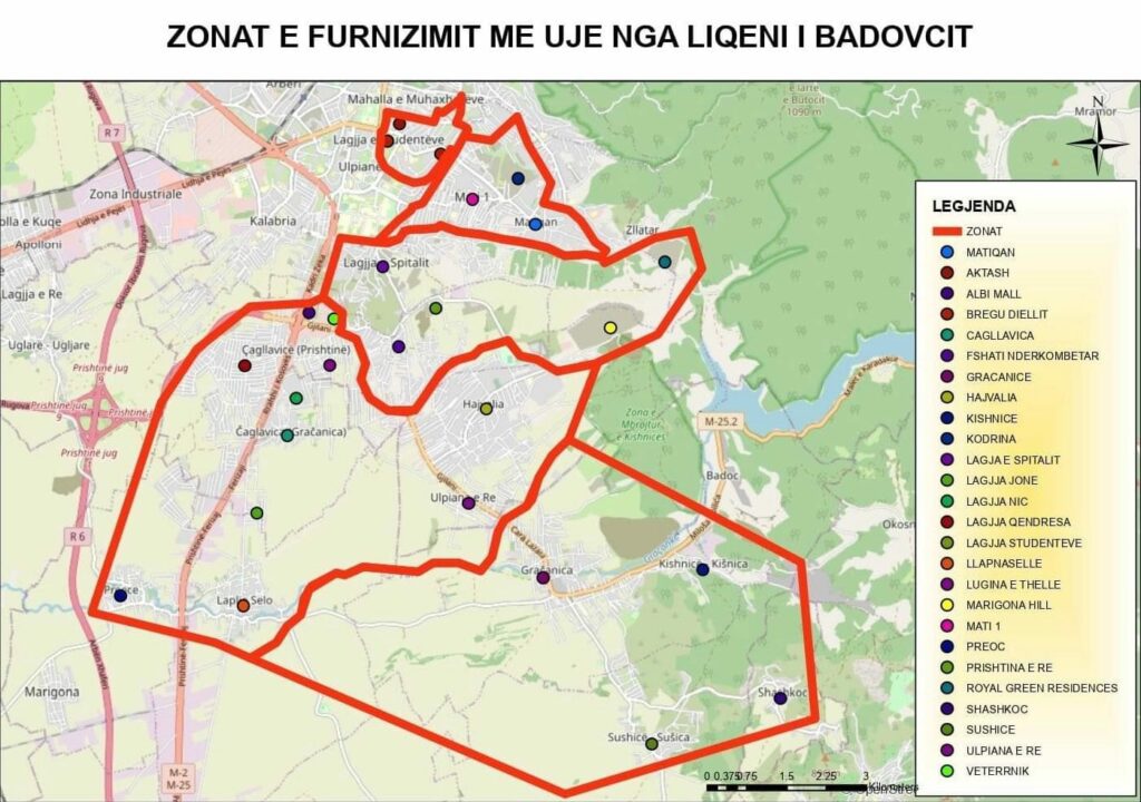 IKSHPK-ja ka rekomanduar që uji i Badovcit të mos pihet, për shkak të rritjes së vlerave të manganit