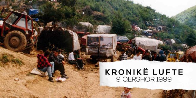 Ahmet Qeriqi: Një ditë me shqetësime në Grykën e Shpëtimit, ku aktualisht gjallojnë rreth 28.000 të zhvendosur (E mërkurë 9 qershor, 1999)