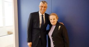 Thaçi: Albright, më mirë se kushdo tjetër personifikon rrugëtimin e vështirë, por me krenari të lirisë e çlirimit të Kosovës