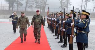 Komandanti i FSK-së, Gjenerallejtënant  Bashkim Jashari, priti me ceremoni zyrtare Shefin e Mbrojtjes së Gjermanisë Gjeneral Eberhard Zorn