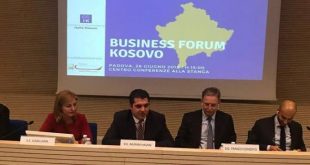 Ministri Hasani prezanton para bizneseve italiane mundësitë që ofron Kosova për investime