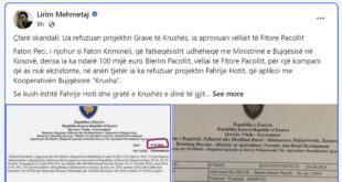 Vëllai i deputetes, Pacolli, ka aplikuar pa pasur firmë fare dhe ka fituar grantin, që Farije Hotit e kishte fituar më parë