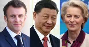 Kryetari i Francës Macron dhe kryetarja e Komisionit Evropian, Ursula der Leyen, takohen sot me kryetarin e Kinës, Xi Xhinping