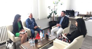 Kryetari i OEK-ut, Berat Rukiqi ka pritur sot në takim Ambasadorin e Shqipërisë në Kosovë, Qemal Minxhozi