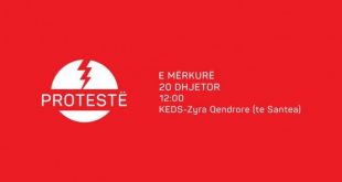 Të mërkurën në ora 12:00 në Prishtinë pranë ndërtesës së KEK-ut do të protestohet kundër rritjes së çmimit të rrymës