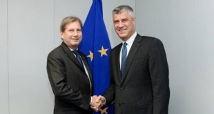 Kryetari Thaçi sot në Bruksel takohet me presidentin e KE-së Donald Tusk dhe komisionerin Johannes Hahn