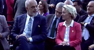 Ursula von der Leyen, në hapje të samitit të Procesit të Berlinit që po mbahet në Tiranë, bëri apel për bashkëpunim mes vendeve