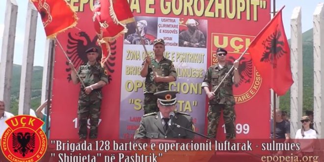 Me 31 maj nderohen dëshmorët e UÇK-së, të Brigadës 128 në Gorozhup te Hasit, në Pashtrik