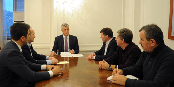 Kryetari, Hashim Thaçi, ka pritur në takim përfaqësuesit e shoqatave të luftës së UÇK-së