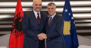 Edi Rama e përshëndet idenë e kryetarit të Kosovës, Hashim Thaçi, për të shpallur vitin 2019 si vitin e NATO-s